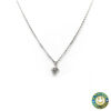 Collana oro bianco punto luce