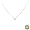 Collana Oro Bianco Punto Luce con Diamante