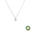 Collana punto luce oro bianco e diamante 0.28ct