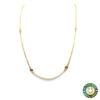 Collana oro giallo con diamanti 0.51ct