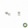 Orecchini Oro Bianco Punto Luce Ct 0,27