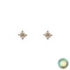 Orecchini punto luce oro bianco e diamanti