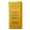 Lingotto 200gr titolo 999.9 LBMA