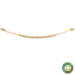 Bracciale in oro rosa con diamanti brown