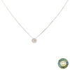 Collana punto luce in oro bianco con diamanti