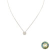 Collana punto luce in oro bianco con diamante