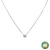 Punto luce oro bianco con diamante 0.18ct