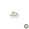 Anello oro bianco solitario