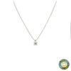 Punto luce griffe oro bianco con diamante 0.30ct