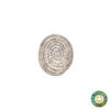 Anello oro bianco pavè di zirconi