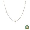 Collana oro bianco con diamanti