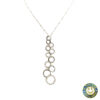 Collana oro bianco con diamanti