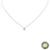 Collana punto luce oro bianco