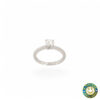 Anello  Solitario Oro Bianco  con diamante