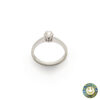 Anello Solitario Oro Bianco con Diamante