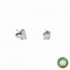Orecchini Punto Luce Oro Bianco con Diamante 0.16 Ct