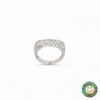 Anello Pavè Oro Bianco Ct 0.70