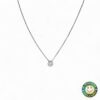 Collana Oro Bianco con Zircone