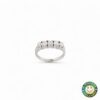 Anello Oro Bianco con Zirconi