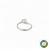 Anello Oro Bianco con Diamanti 0,37 Ct