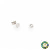 Orecchini Punto Luce Argento Rodiato con Zirconi