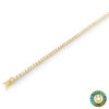 Tennis  Argento Dorato con Zirconi
