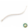 Tennis Argento  Rodiato con Zirconi Bianchi