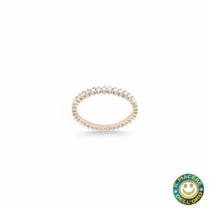 Eternity  con Zirconi Argento Rodiato