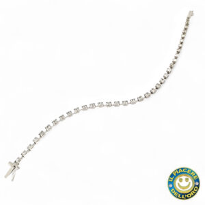 Bracciale Oro Bianco con Zirconi
