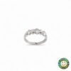Anello Riviera Oro Bianco con 0.65 Ct di Diamanti