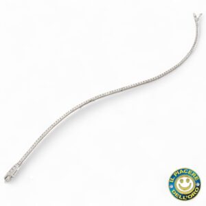 Tennis  Nuovo Oro Bianco con Diamanti Ct. 0.76