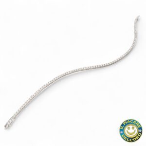 Tennis  Nuovo Oro Bianco con Diamanti Ct.1.80