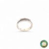 Anello Oro Bianco con  Diamantini