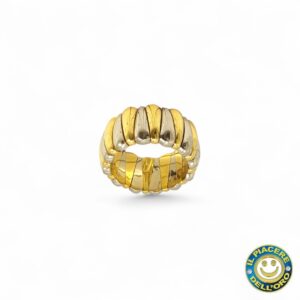 Anello Oro Giallo e Bianco