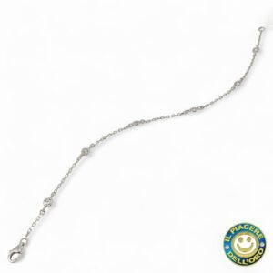 Bracciale Nuovo Oro Bianco con Diamanti