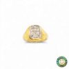 Anello Oro Giallo con  Diamanti 0.12 Ct