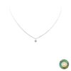 Collana Punto Luce Oro Bianco con Diamante 0,13 Ct
