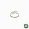 Anello Trilogy Oro Bianco con Diamanti