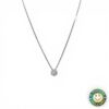 Collana Oro Bianco con Diamantini