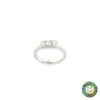 Anello Trilogy Oro Bianco con Diamanti  Ct 0,49 G SI