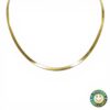Collana Piatta in Argento Dorato