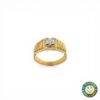 Anello Oro Giallo con Diamante Ct 0.35