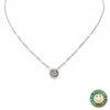 Collana in Oro Bianco con Ciondolo Cipollina