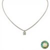 Collana in Oro Bianco con Punto Luce