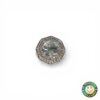 Anello Oro Bianco con Pietra Azzurra e Diamanti Ct 0.48