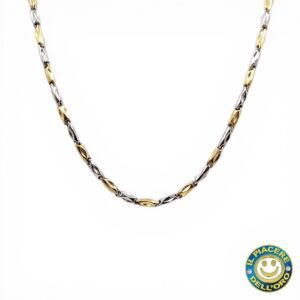 Collana Oro Bianco e Giallo