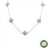 Collana in Argento Fiori con Zirconi