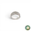 Anello Oro Bianco con Zirconi