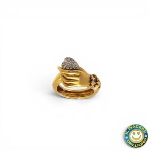 Anello Oro Giallo con Diamanti
