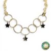 Collana in Argento Dorato e Bianco